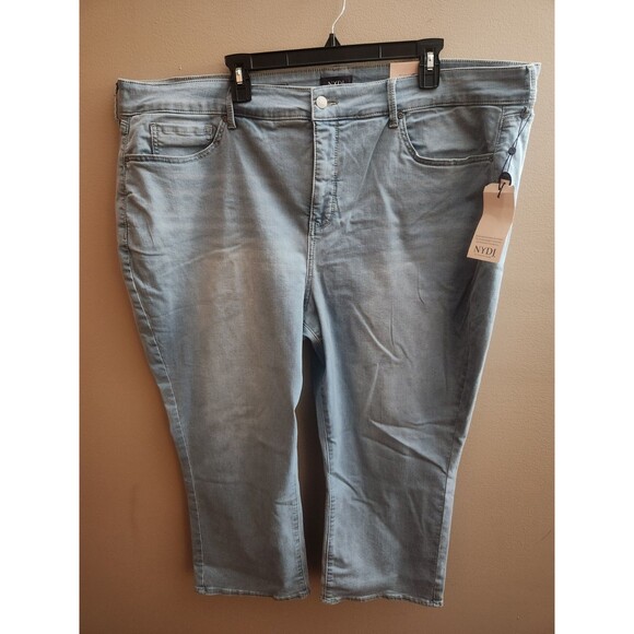NYDJ Denim - NYDJ Light Wash Blue Marilyn Straight Jeans Liftxtuck Cool Embrace Size 26 NWT